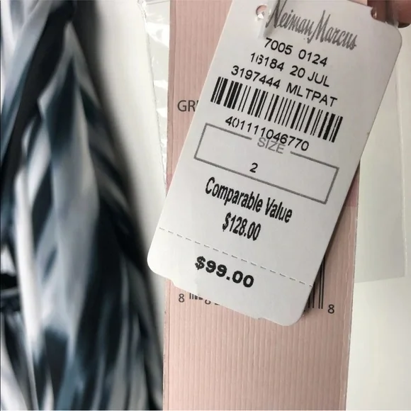 Nanette Lepore button front dress Midi collar belt pockets 1/2 tab sleeve Size 2 - Picture 6 of 10